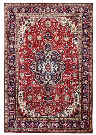 Red Tabriz Rug – Persian carpet for sale – 2x3m DR417-DR418