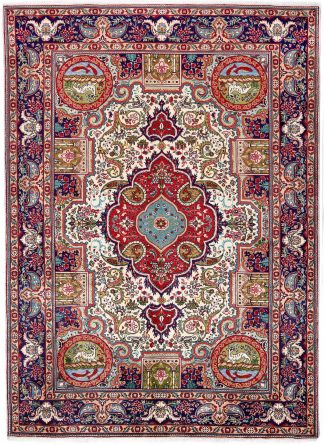 Blue Tabriz Rug, Blue Persian carpet for sale 2x3m DR406-DR407-6870