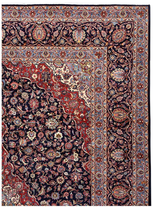 Dark-Blue-Kashan-Rug-Persian-carpet-for-sale-3x4m-DR375