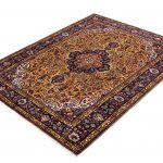 Golden Tabriz Rug, Gold Persian carpet for sale 2x3m DR401-2