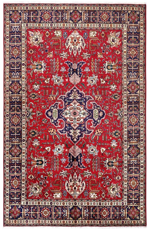 Old Persian Rug Originated From Tabriz, Why Are Persian Rugs Red