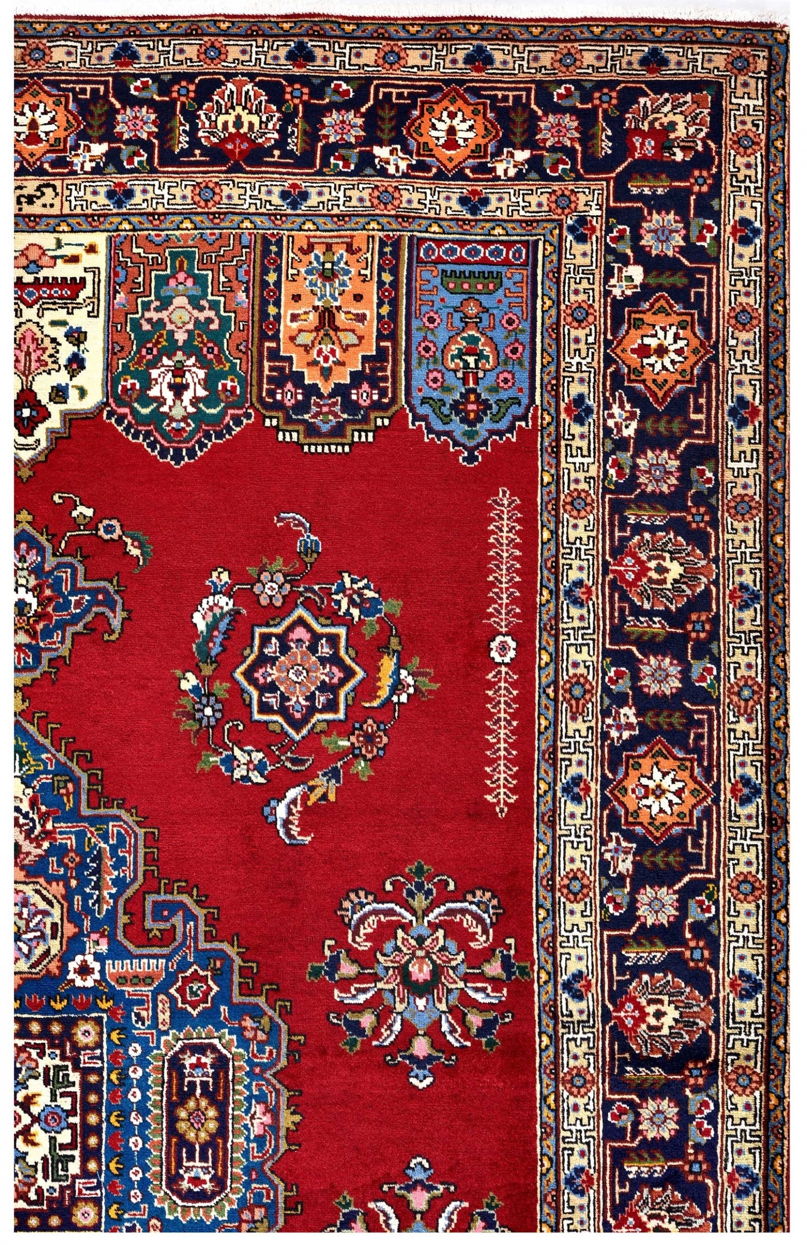 Tabriz Red Rug, Red Persian carpet for sale 2x3m DR411 CarpetShip