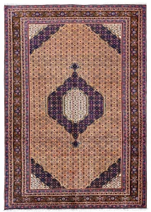 Vintage Persian Ardabil Rug, Mahe Design ~1990