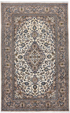 Beige Kashan Persian carpet for sale 2x3m DR231