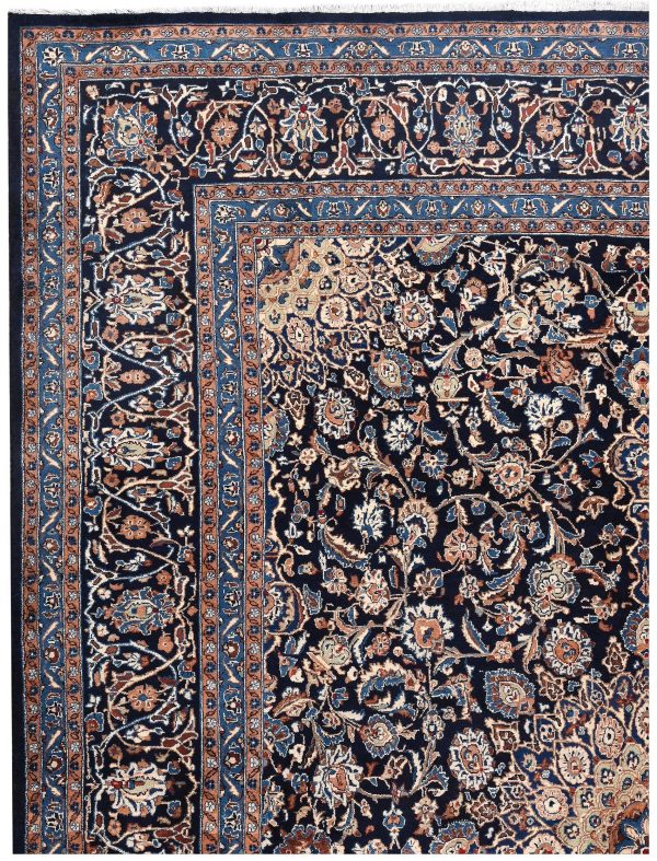 Dark Blue Kashan Persian Rug for sale 3x4m DR151-7068