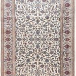Ivory Beige cream Kashan rug Persian carpet for sale 2x3m