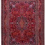 Red Mashad rug, large Persian carpet for sale DR125-7074