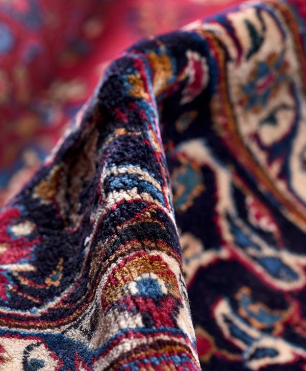 Rose Red Mashad rug large Persian carpet for sale DR145