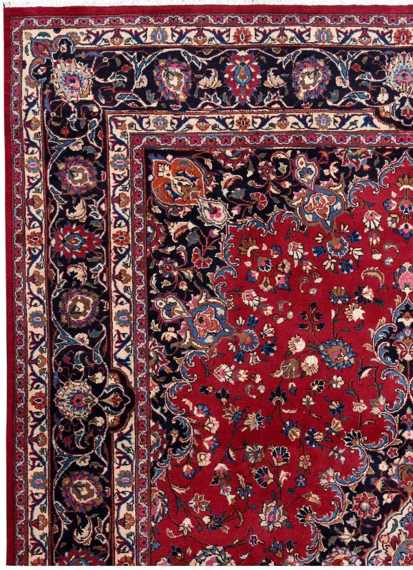Rose Red Mashad rug large Persian carpet for sale DR145-7077
