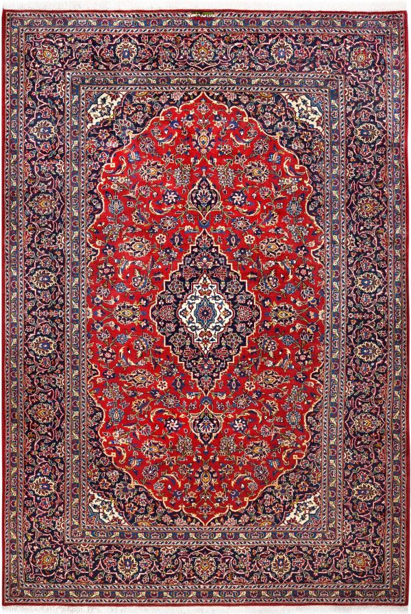 Soft Red Kashan Persian Rug for sale 2x3m DR716 | CarpetShip