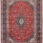 Authentic Red Persian Kashan carpet for sale DR-359-7021