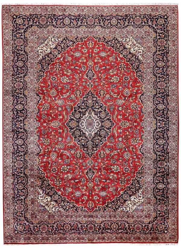 Authentic Red Persian Kashan carpet for sale DR-359-7021