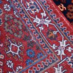 Red Persian Joshaqan rug for sale DR390-7186