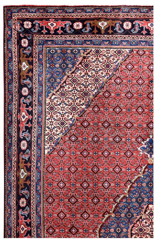 2x3 Meter Red Ardabil Persian Carpet-DR452-5444
