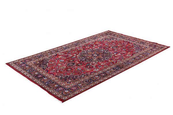 2x3m Hand-knotted Red Mashad Carpet for sale DR453-454-5378