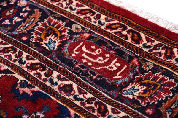 2x3m Hand-knotted Red Mashad Carpet for sale DR453-454-5379
