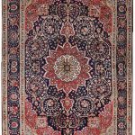unique-persian-blue-carpet-tabriz-blue-rug-dr460-5510 e