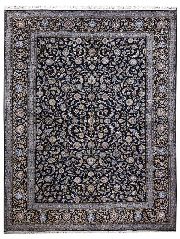Kashan carpet, Blue Shah Abbasi Design DR449 5655