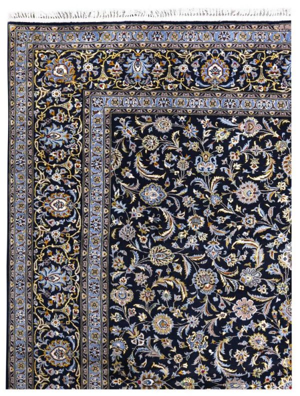 Kashan carpet, Blue Shah Abbasi Design DR449 5657