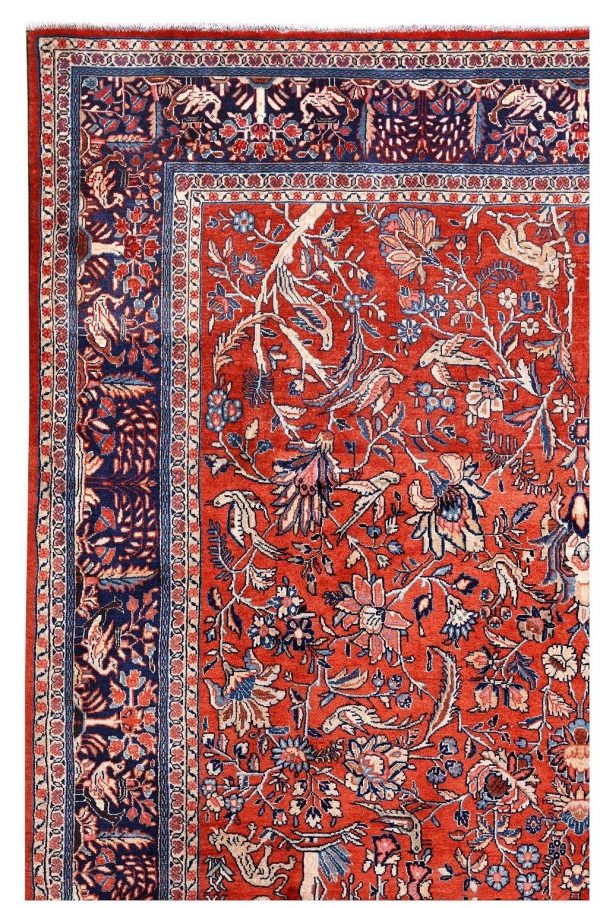 Sarouk Carpet, 50 Years Old Sarouk Carpet DR446 5641