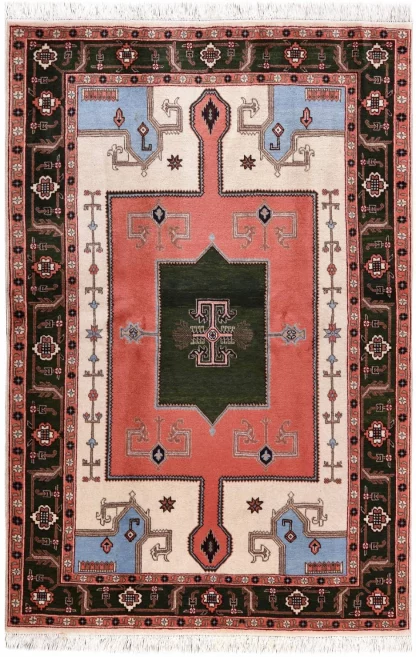 Vintage Persian Ardabil rug, Geometric Design ~2001