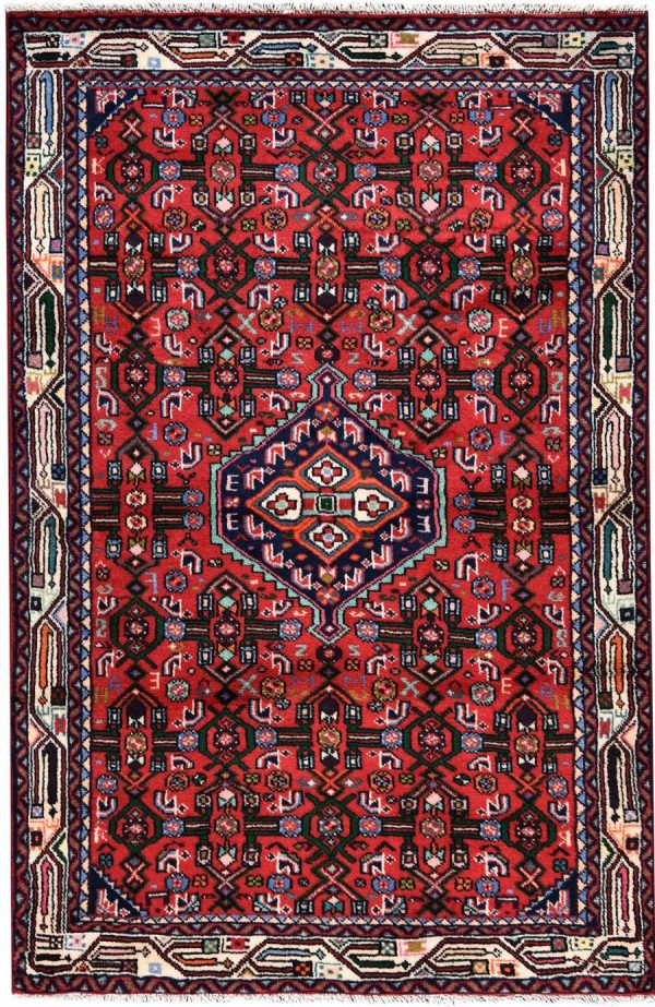Angelas Carpet, Injelas rug, 1x1.5m Hamadan Red Rug DR215 0453 Angelas Carpet, Injelas rug, 1x1.5m Hamadan Red Rug DR215 0453
