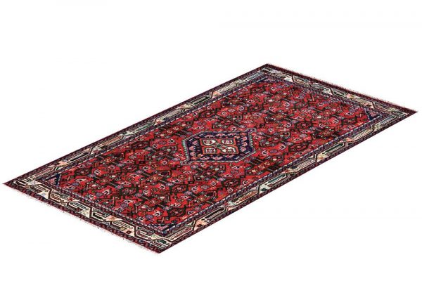 Injelas Carpet, 1x1.5m Hamadan Red Rug DR215 0453a
