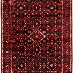 Hosseinabad Carpet, Small Persian Red Rug DR493 0479