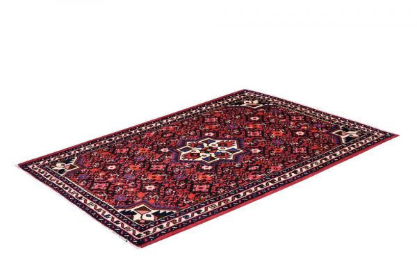 Hosseinabad Rug, Small Persian Red Carpet DR494 0481a