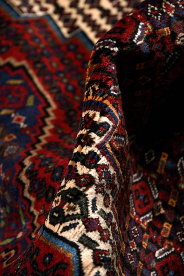 Kurdish Oriental Carpet, Red Oriental Rug DR332 0538