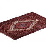 Kurdish Oriental Carpet, Red Oriental Rug DR332