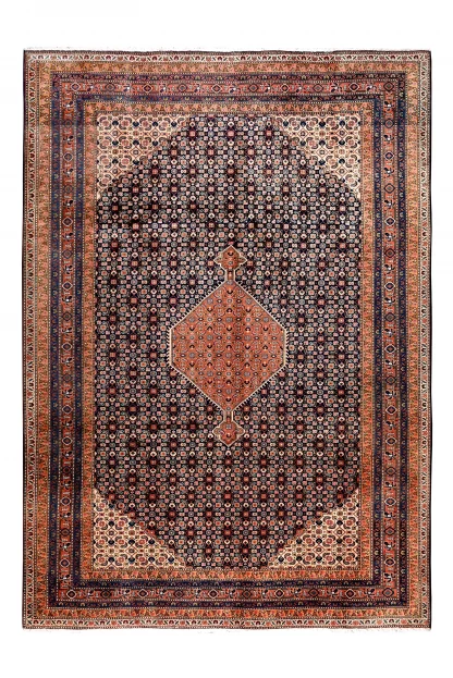 Vintage Persian Ardabil Rug, Mahe Design ~1970
