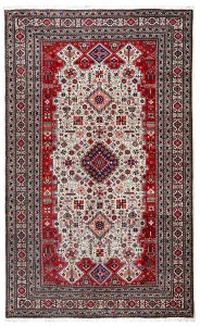 Persian Ardabil Rug ~1960, Geometric Design