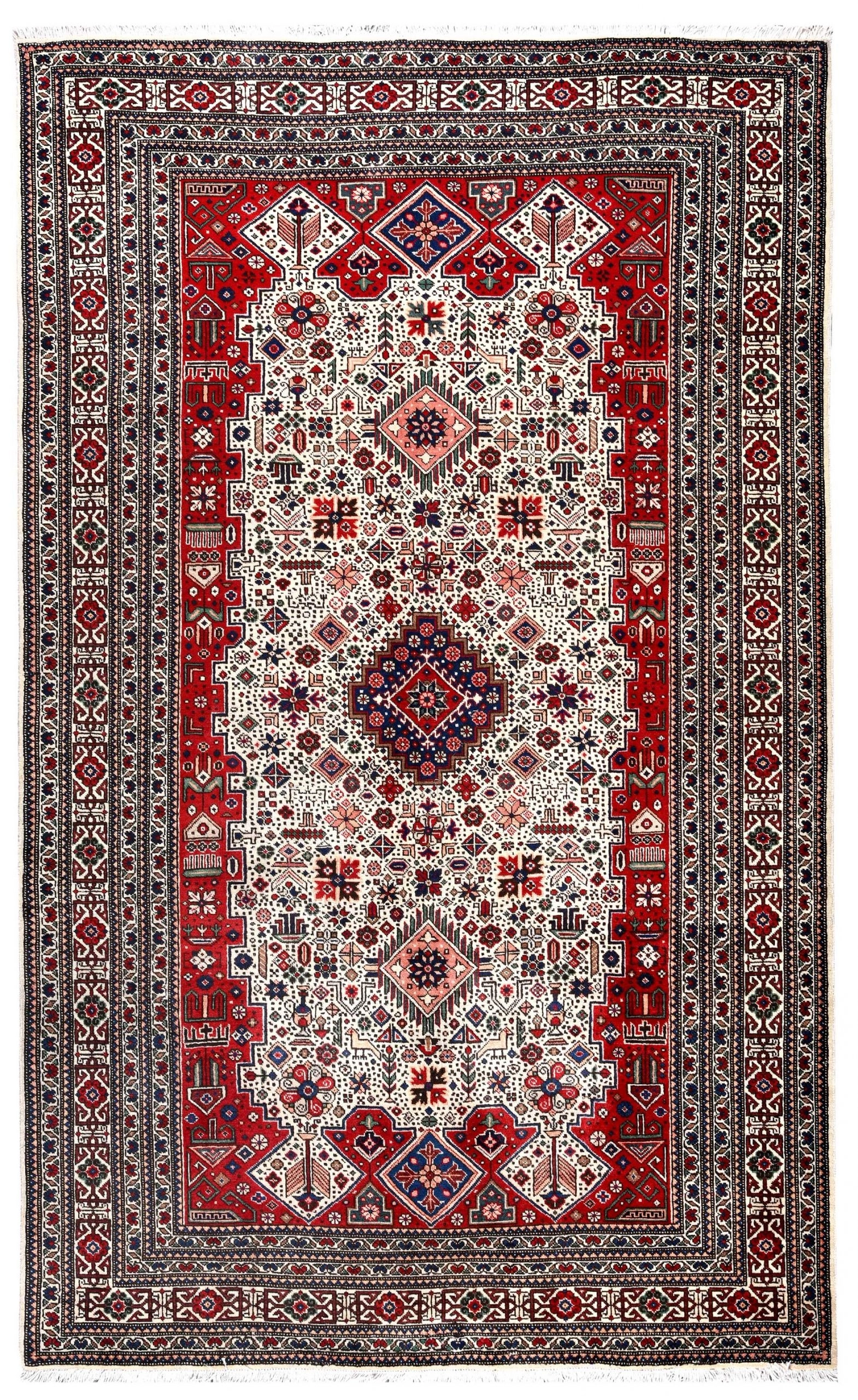 Persian Ardabil Rug 1960 Geometric Design Carpetship