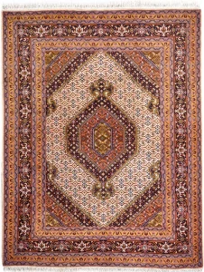 Persian Ardabil Rug ~1980, Geometric Design