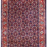 Persian Sarouk Rug ~1970, Geometric Design