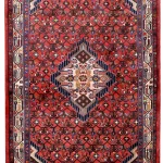 Persian Tribal Hamadan Rug ~2000, Geometric Design