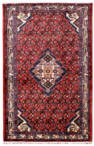 Persian Tribal Hamadan Rug ~2000, Geometric Design