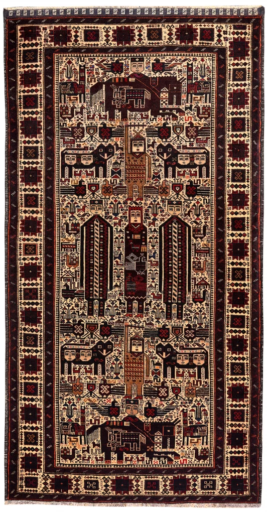 Baluch Rug ~1960, Houshang Shah Design | CarpetShip
