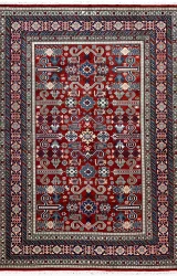 Kazak Rug ~1990, Caucasian Kazak Design