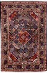 old-persian-rug-originated-from-kashan-geometric-design-1960