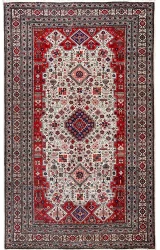 Persian Ardabil Rug ~1960, Geometric Design