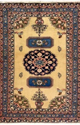 Persian Ardabil Rug ~1965, Simple Floor Design