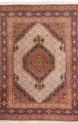 Persian Ardabil Rug ~1980, Geometric Design