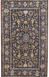 Persian Kashan Rug ~1960, Animals and Trees Design