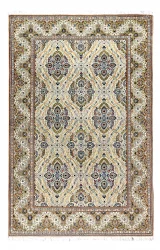 Persian Kashan Rug ~1960, Contagious Design