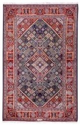 Persian Kashan Rug ~1965, Geometric Design