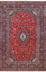 Persian Kashan Rug ~1969, Floral Design