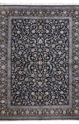 Persian Kashan Rug ~1980, Floral Design