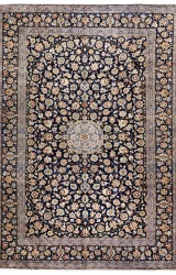 Persian Kashan Rug ~1985, Floral Design